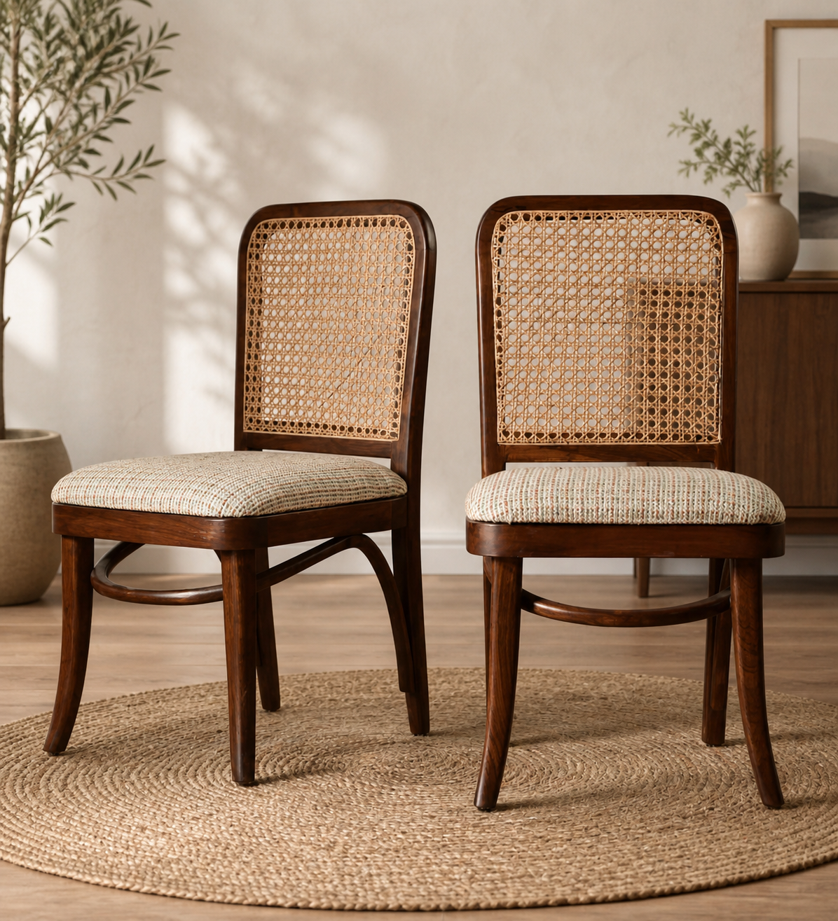 classicwood-1-9-1.png Kosmo Teak Wood Dining Chair In NaturalFinish (SET OF 2) - Image 1
