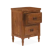 Kesar Solid Wood Bedside Table in Natural Oak Finish - Image 7