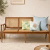 Rowan Solid Wood 3 Seater Sofa In Chair Natural Finish