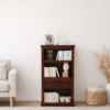 Pancham Solid Sheesham Wood Bookshelf in Honey Natural Finish